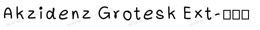 Akzidenz Grotesk Ext字体转换